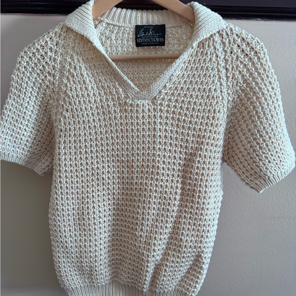 Vintage Knit V-Neck Pullover